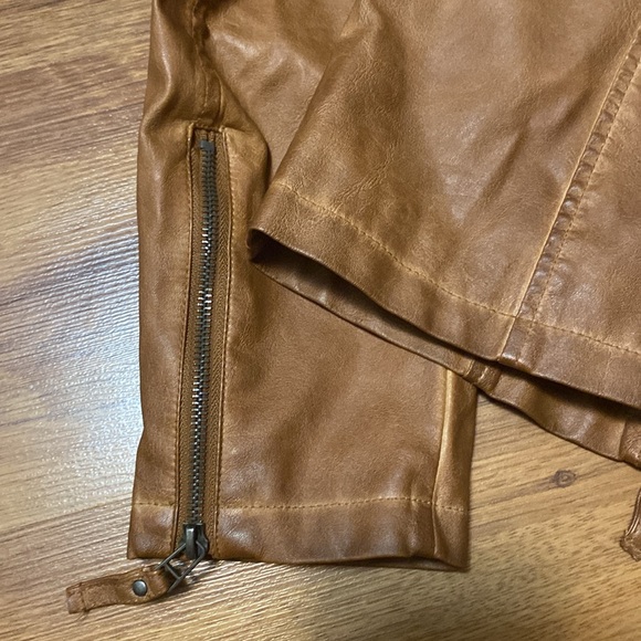 Brown Vegan Leather Max Studio XL Jacket - Picture 7 of 7